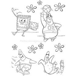 Coloring page: SquareBob SquarePants (Cartoons) #33486 - Free Printable Coloring Pages