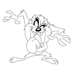 Coloring page: Taz (Cartoons) #30923 - Free Printable Coloring Pages