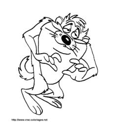 Coloring page: Taz (Cartoons) #30930 - Free Printable Coloring Pages