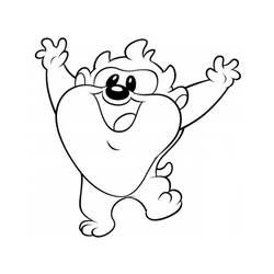 Coloring page: Taz (Cartoons) #30938 - Free Printable Coloring Pages