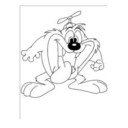 Coloring page: Taz (Cartoons) #30942 - Free Printable Coloring Pages