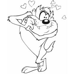 Coloring page: Taz (Cartoons) #30991 - Free Printable Coloring Pages