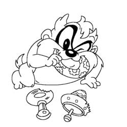 Coloring page: Taz (Cartoons) #30999 - Free Printable Coloring Pages