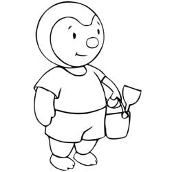 Coloring page: Tchoupi and Doudou (Cartoons) #34129 - Free Printable Coloring Pages