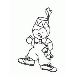 Coloring page: Tchoupi and Doudou (Cartoons) #34189 - Free Printable Coloring Pages