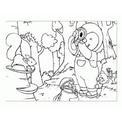 Coloring page: Tchoupi and Doudou (Cartoons) #34212 - Free Printable Coloring Pages
