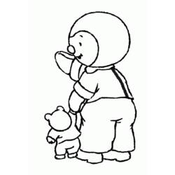 Coloring page: Tchoupi and Doudou (Cartoons) #34265 - Free Printable Coloring Pages