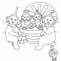 Coloring page: Teletubbies (Cartoons) #49660 - Free Printable Coloring Pages