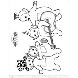 Coloring page: Teletubbies (Cartoons) #49779 - Free Printable Coloring Pages