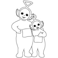 Coloring page: Teletubbies (Cartoons) #49883 - Free Printable Coloring Pages