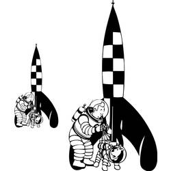 Coloring page: Tintin (Cartoons) #25786 - Free Printable Coloring Pages