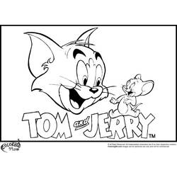 Coloring page: Tom and Jerry (Cartoons) #24180 - Free Printable Coloring Pages