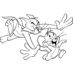 Coloring page: Tom and Jerry (Cartoons) #24199 - Free Printable Coloring Pages