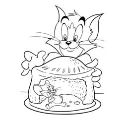 Coloring page: Tom and Jerry (Cartoons) #24215 - Free Printable Coloring Pages
