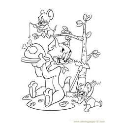 Coloring page: Tom and Jerry (Cartoons) #24242 - Free Printable Coloring Pages