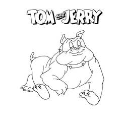 Coloring page: Tom and Jerry (Cartoons) #24258 - Free Printable Coloring Pages