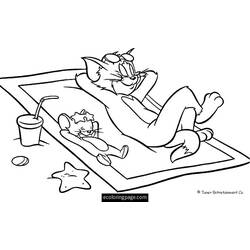 Coloring page: Tom and Jerry (Cartoons) #24287 - Free Printable Coloring Pages