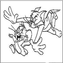 Coloring page: Tom and Jerry (Cartoons) #24297 - Free Printable Coloring Pages