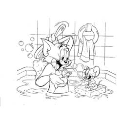 Coloring page: Tom and Jerry (Cartoons) #24301 - Free Printable Coloring Pages