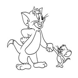 Coloring page: Tom and Jerry (Cartoons) #24340 - Free Printable Coloring Pages