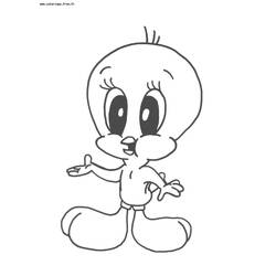 Coloring page: Tweety and Sylvester (Cartoons) #29269 - Free Printable Coloring Pages
