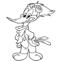 Coloring page: Woody Woodpecker (Cartoons) #28421 - Free Printable Coloring Pages