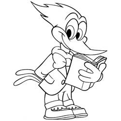Coloring page: Woody Woodpecker (Cartoons) #28427 - Free Printable Coloring Pages
