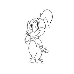 Coloring page: Woody Woodpecker (Cartoons) #28435 - Free Printable Coloring Pages