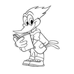 Coloring page: Woody Woodpecker (Cartoons) #28564 - Free Printable Coloring Pages