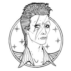 Coloring page: David Bowie (Celebrities) #122063 - Free Printable Coloring Pages