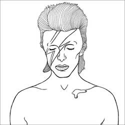 Coloring page: David Bowie (Celebrities) #122245 - Free Printable Coloring Pages