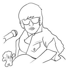 Coloring page: Justin Bieber (Celebrities) #122473 - Free Printable Coloring Pages