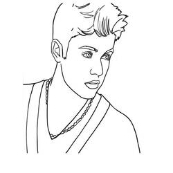 Coloring page: Justin Bieber (Celebrities) #122481 - Free Printable Coloring Pages