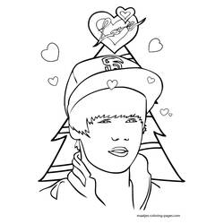 Coloring page: Justin Bieber (Celebrities) #122483 - Free Printable Coloring Pages