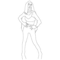 Coloring page: Lady Gaga (Celebrities) #123963 - Free Printable Coloring Pages