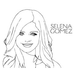Coloring page: Selena Gomez (Celebrities) #123822 - Free Printable Coloring Pages