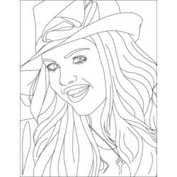 Coloring page: Selena Gomez (Celebrities) #123824 - Free Printable Coloring Pages