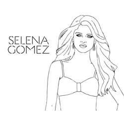 Coloring page: Selena Gomez (Celebrities) #123826 - Free Printable Coloring Pages