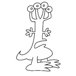 Coloring page: Alien (Characters) #94558 - Free Printable Coloring Pages