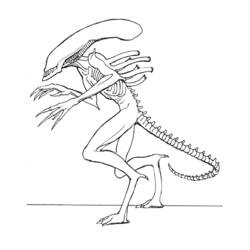 Coloring page: Alien (Characters) #94567 - Free Printable Coloring Pages