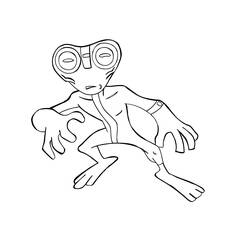 Coloring page: Alien (Characters) #94578 - Free Printable Coloring Pages