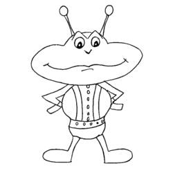 Coloring page: Alien (Characters) #94630 - Free Printable Coloring Pages