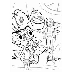 Coloring page: Alien (Characters) #94766 - Free Printable Coloring Pages