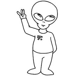 Coloring page: Alien (Characters) #94785 - Free Printable Coloring Pages