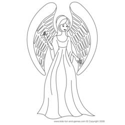 Coloring page: Angel (Characters) #86251 - Free Printable Coloring Pages