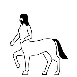 Coloring pages: Centaur - Free Printable Coloring Pages