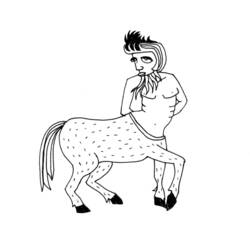 Coloring page: Centaur (Characters) #149615 - Free Printable Coloring Pages