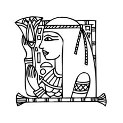 Coloring page: Cleopatra (Characters) #90558 - Free Printable Coloring Pages