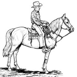 Coloring page: Cowboy (Characters) #91417 - Free Printable Coloring Pages