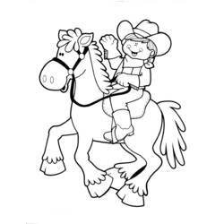 Coloring page: Cowboy (Characters) #91418 - Free Printable Coloring Pages